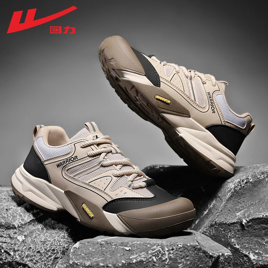 回力男鞋夏季户外休闲百搭登山鞋2025秋季新款透气防滑男士运动鞋