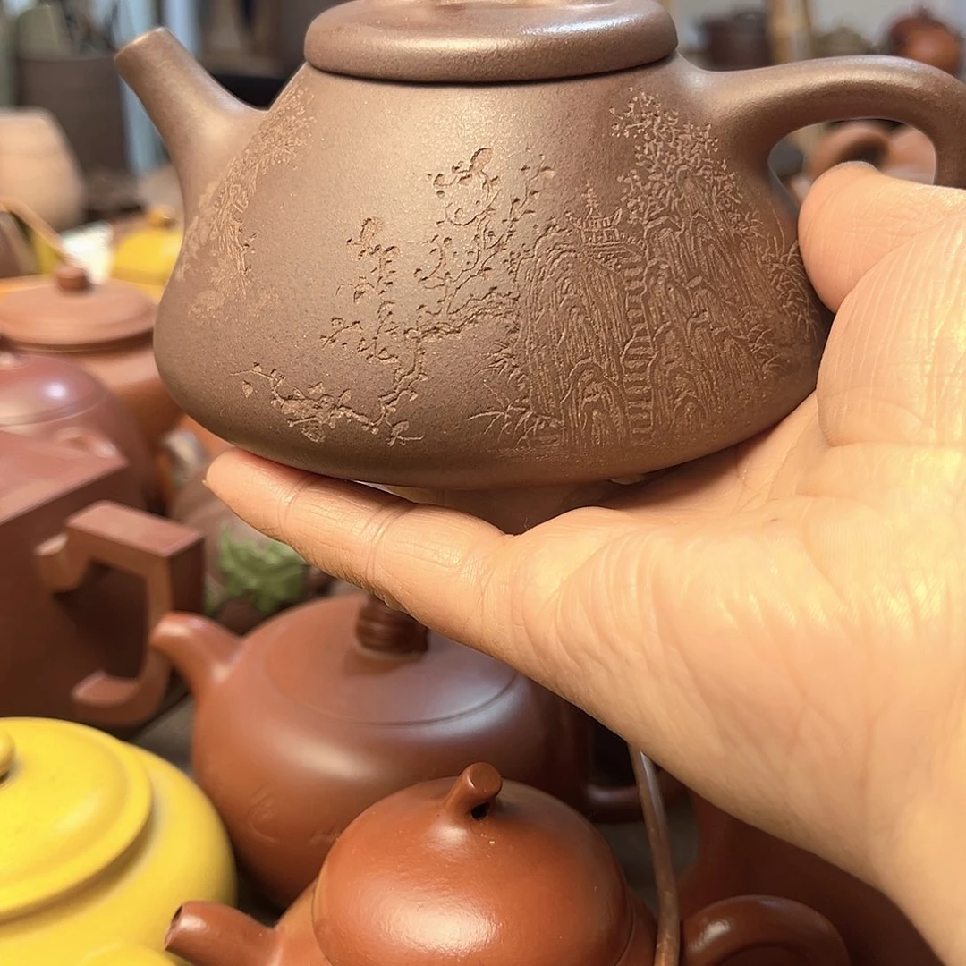 茶壶紫砂全手工制作和半手工制作
