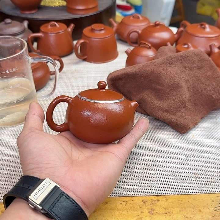 壶紫砂全手工制作西施
