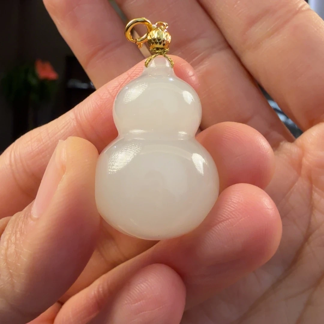 和田玉未镶嵌颈饰和田玉葫芦孙姐多样性拍一发一
