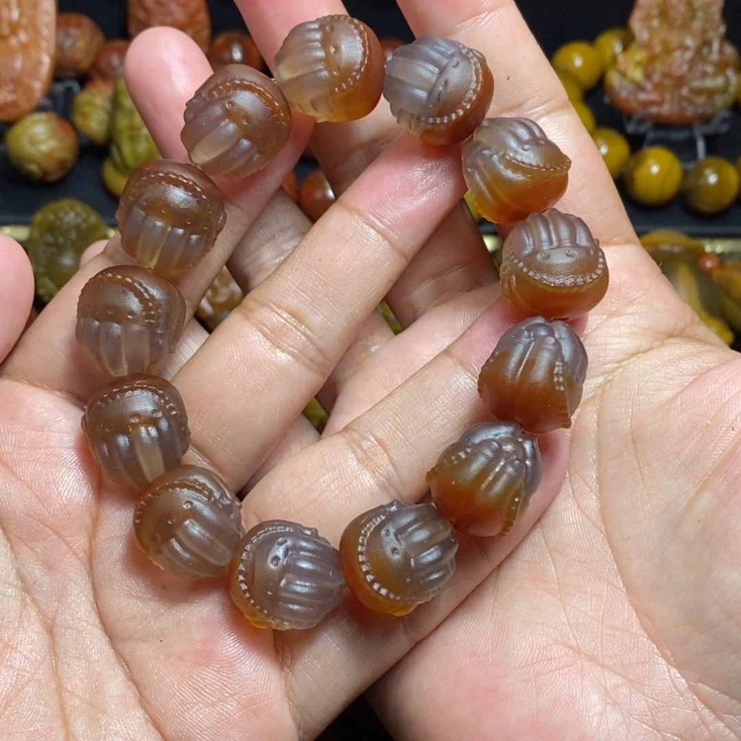 玛瑙/玉髓战国红未镶嵌陕****馍