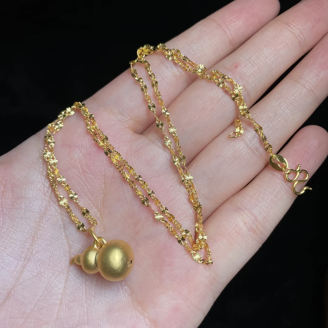 足银银制品 L足银银制品 【玉氏珠宝】足银葫芦套链