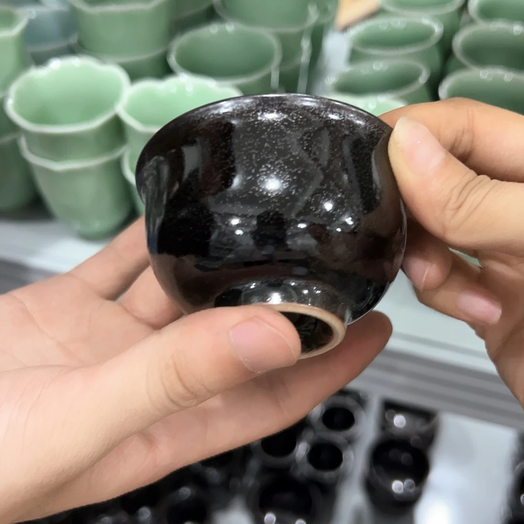 龙泉云间青瓷小米茶器