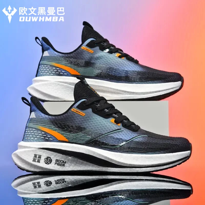欧文黑曼巴真爆碳板运动休闲鞋时尚减震跑步鞋夏季百搭透气潮鞋
