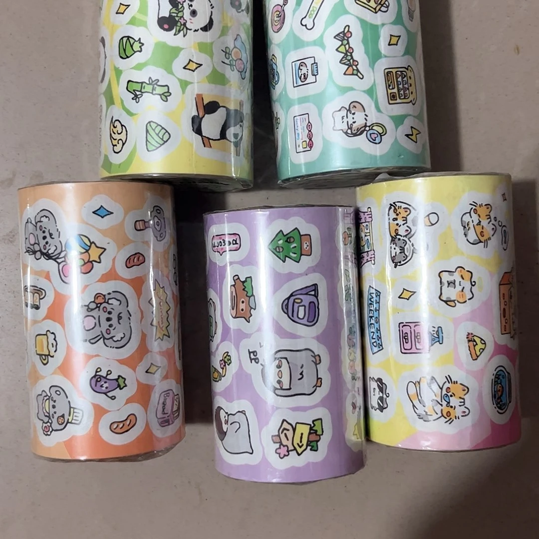 幸***萌可爱小动物胶带5卷
