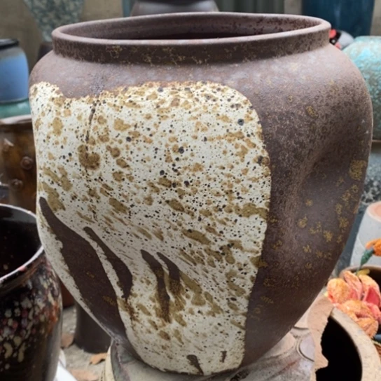 【闪购商品】紫砂花盆高28口20手工