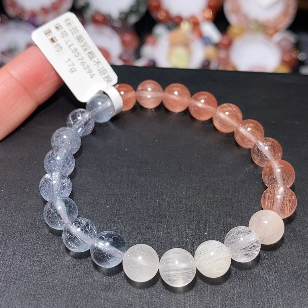 手链未镶嵌水晶F彩兔毛8.4