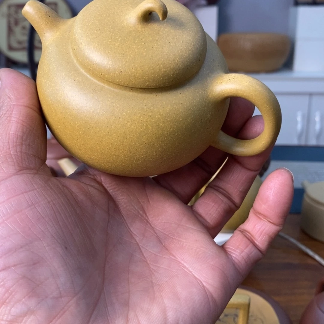 本山绿泥茶壶Z**上宜兴紫砂壶名家作品