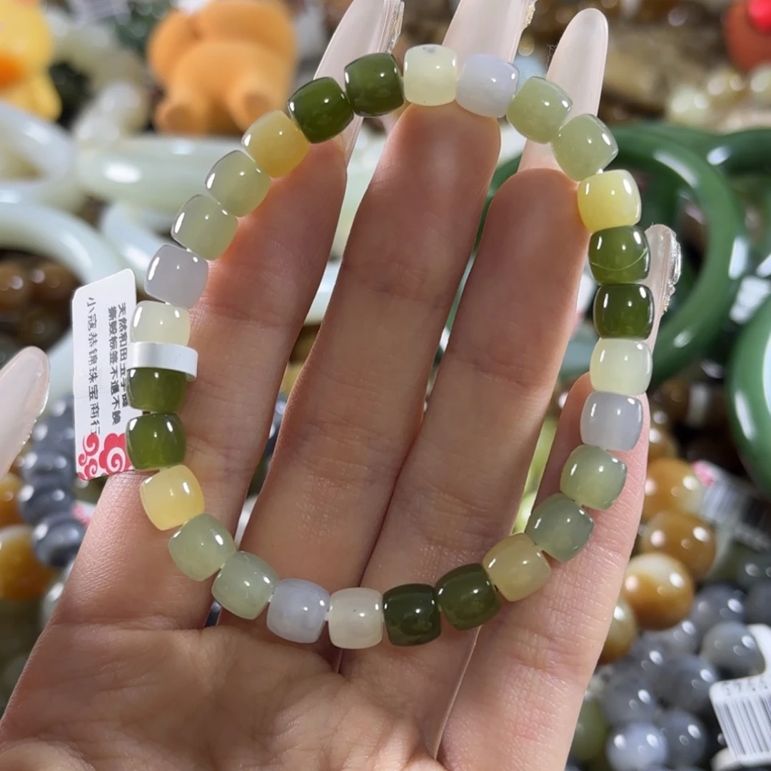 和田玉未镶嵌手链110