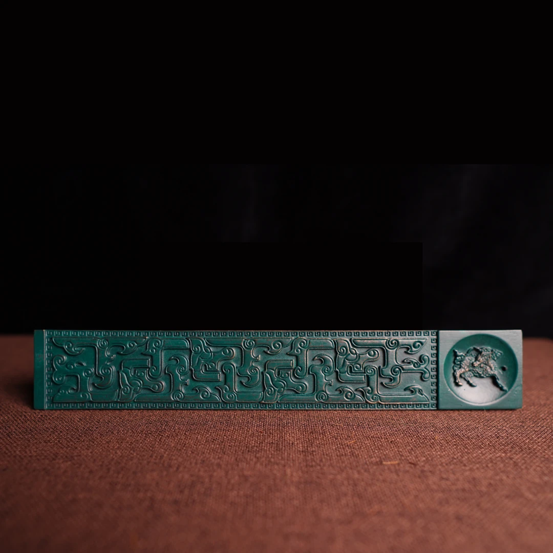 【金陵香录】岚青拐字龙纹香插线香家居书房茶室香薰摆件