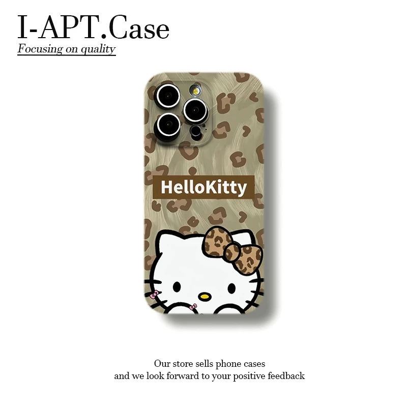 羽纱豹纹KT猫菲林软壳适用iPhone苹果16手机壳华为oppo小米vivo新