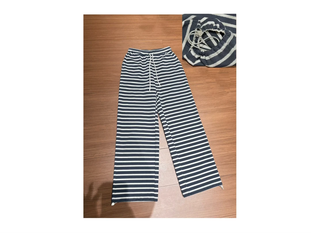 新款“露丝条纹裤”876#P02348新款智性通勤舒适休闲裤