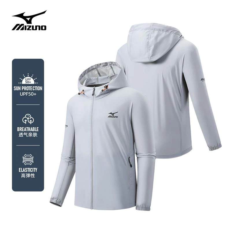 Mizuno/美津浓户外休闲风情侣款夏季爬山速干透气防晒衣A2CE4102