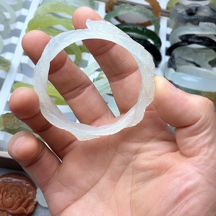 蛇纹石玉合金手镯