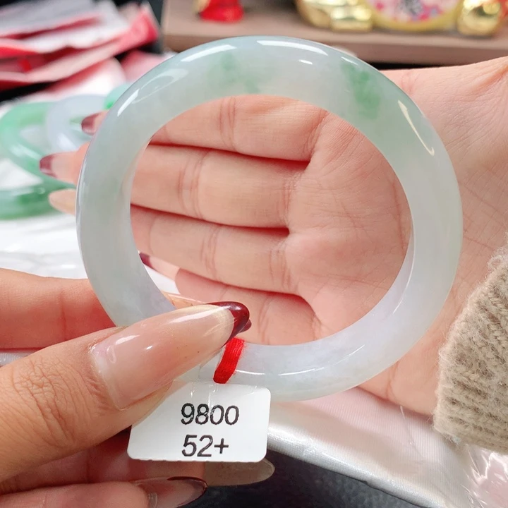 翡翠未镶嵌手镯缅甸天然翡翠