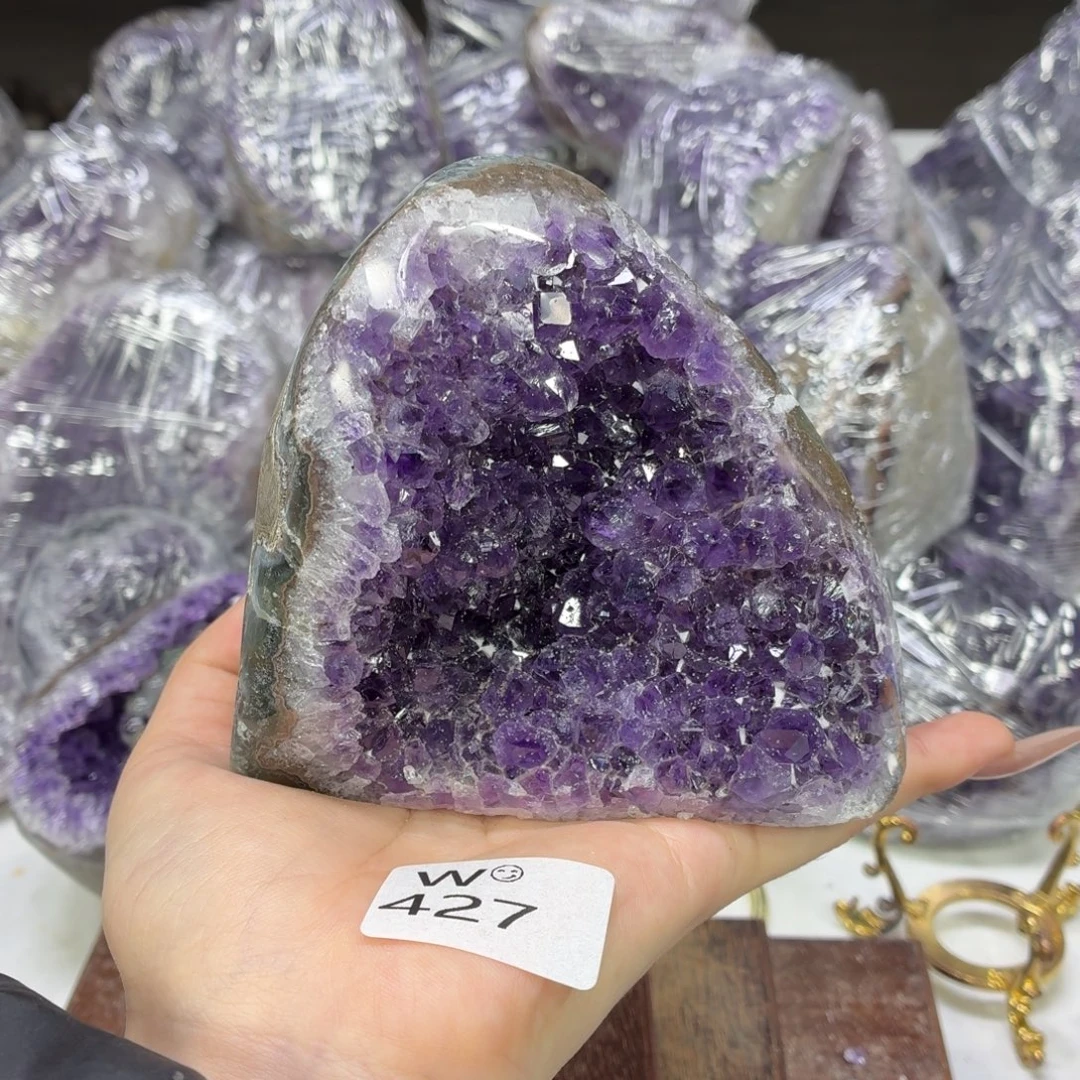 未镶嵌摆件紫晶紫水晶