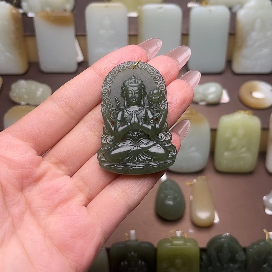 和田玉未镶嵌颈饰