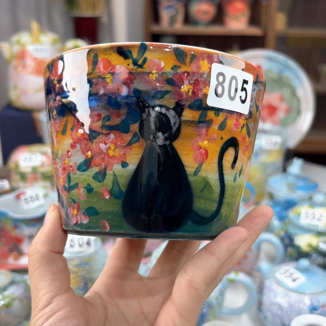 景德镇手绘高温釉下彩陶瓷茶具