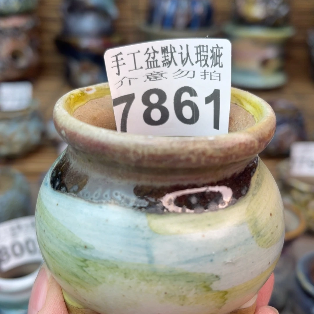 手工花盆默认瑕疵完美者勿拍