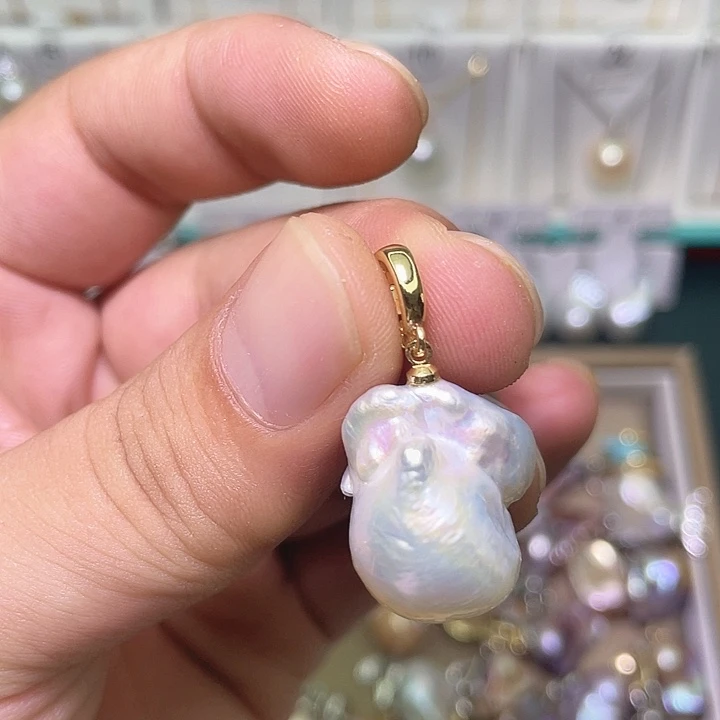 颈饰合金淡水珍珠18