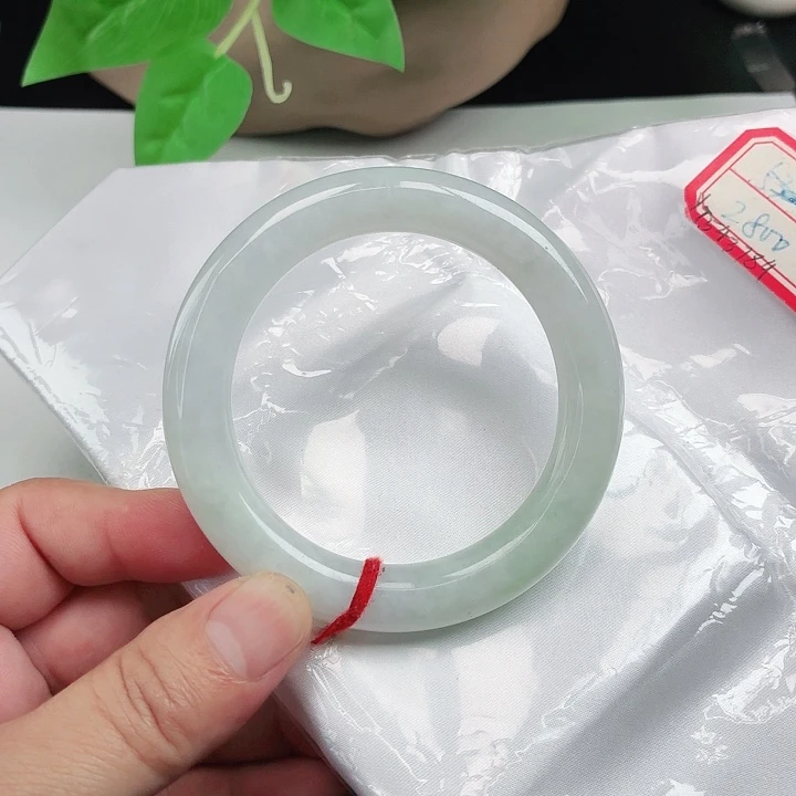 翡翠未镶嵌手镯55圆条01