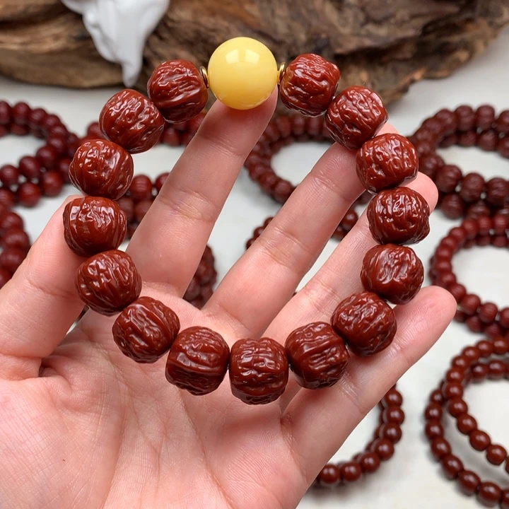 猴头核桃吊坠中*恒蛤蟆头15➕蜡