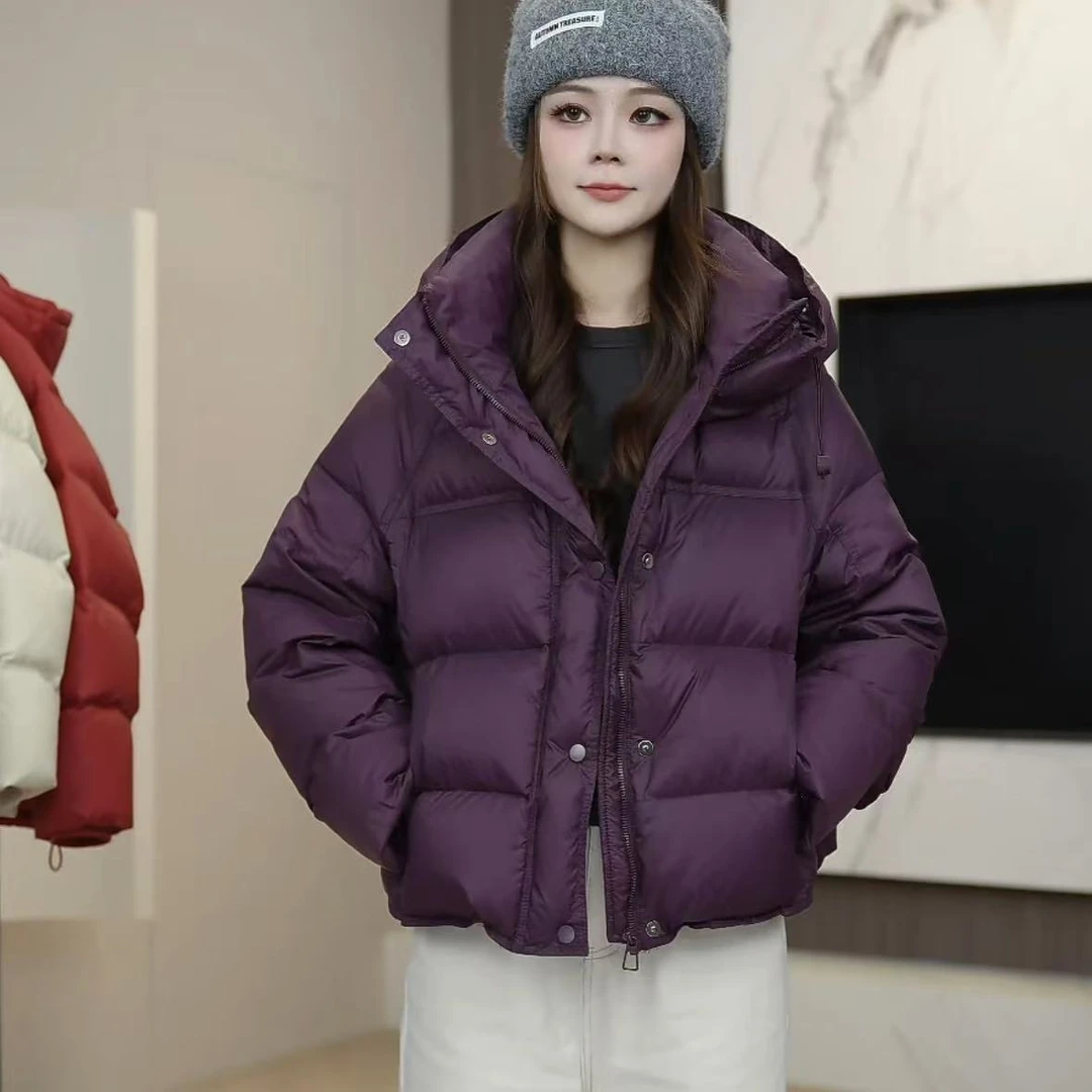 韩版宽松女显瘦洋气小个子显高保暖短外套短款羽绒服女爆款洋气