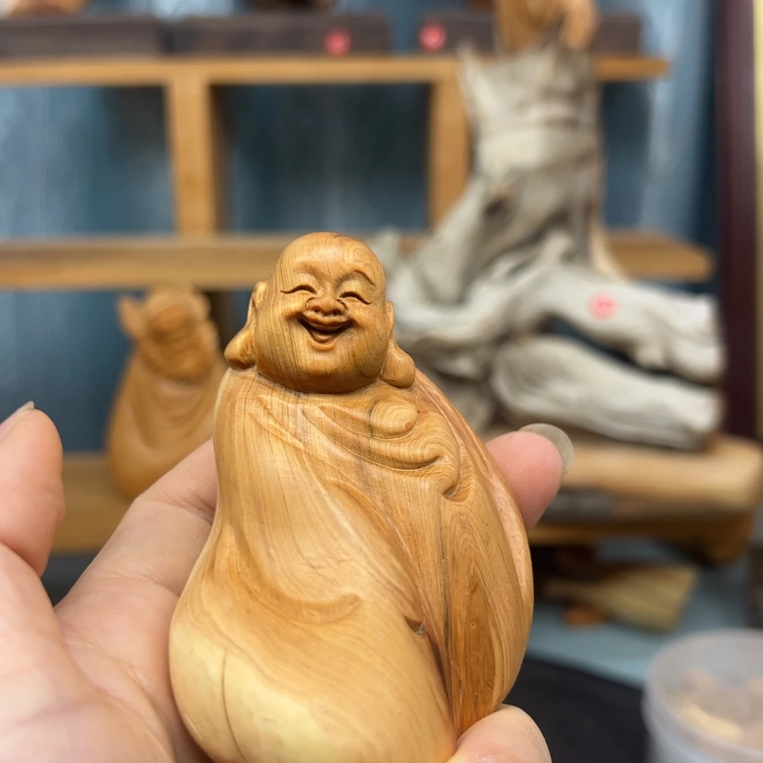 木崖柏木摆件手把件