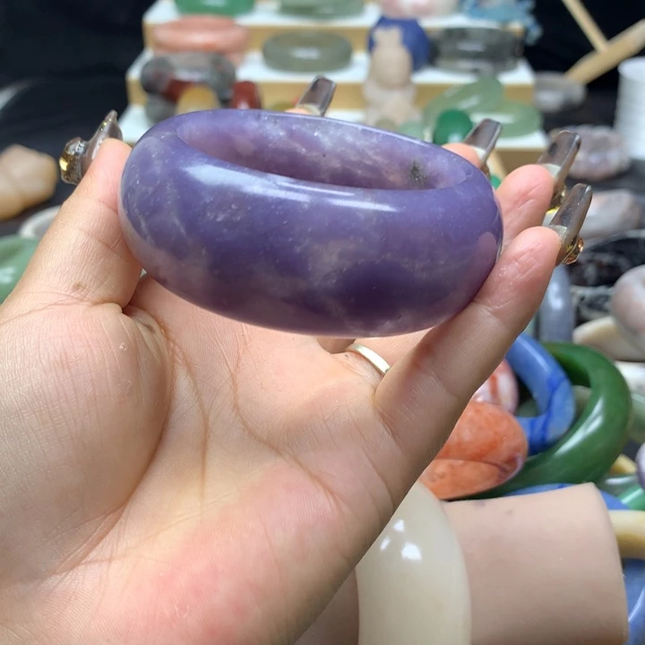 未镶嵌手镯石英质玉自**朵
