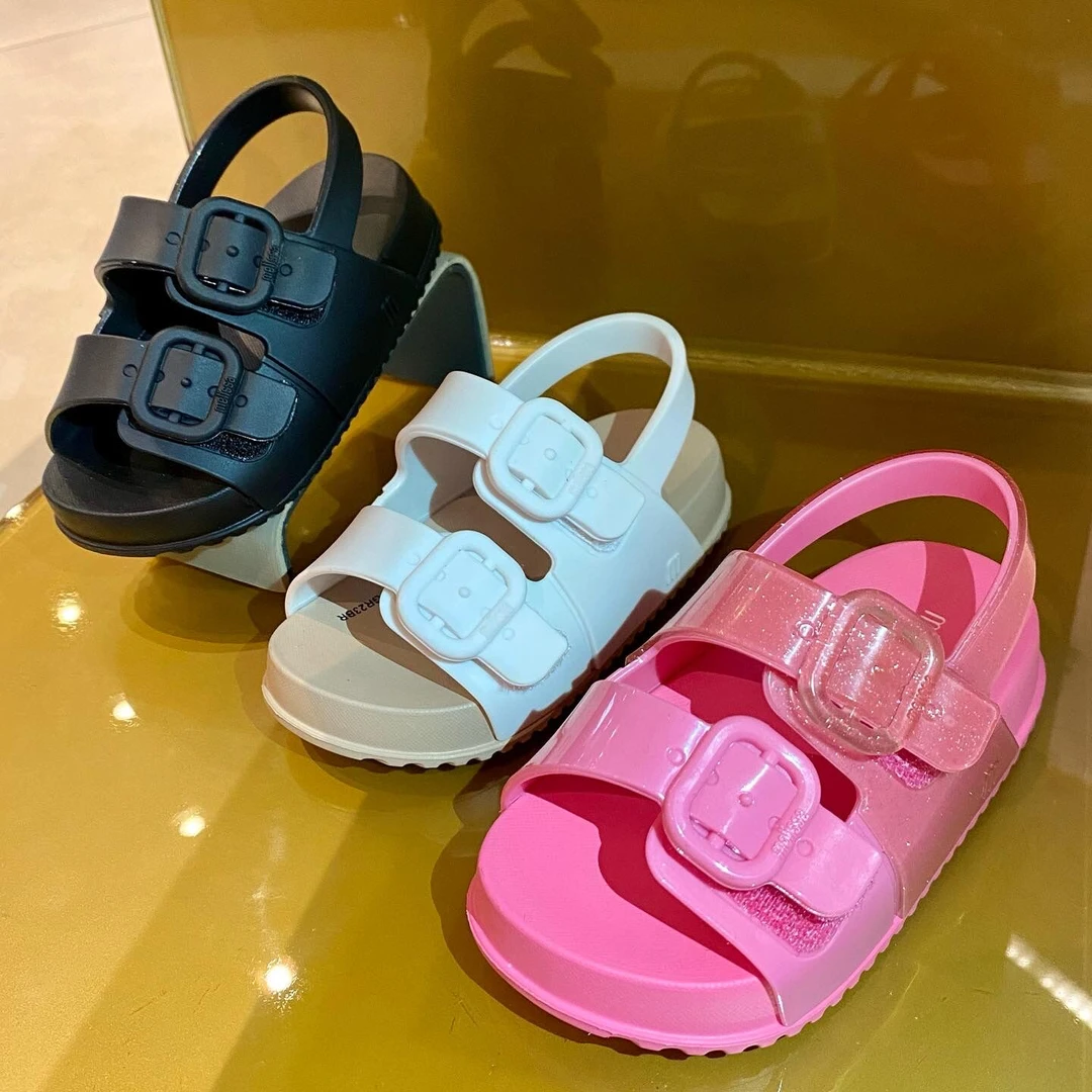 巴西梅丽莎正品儿童勃肯凉鞋男童女童宝宝魔术贴童鞋果冻鞋夏