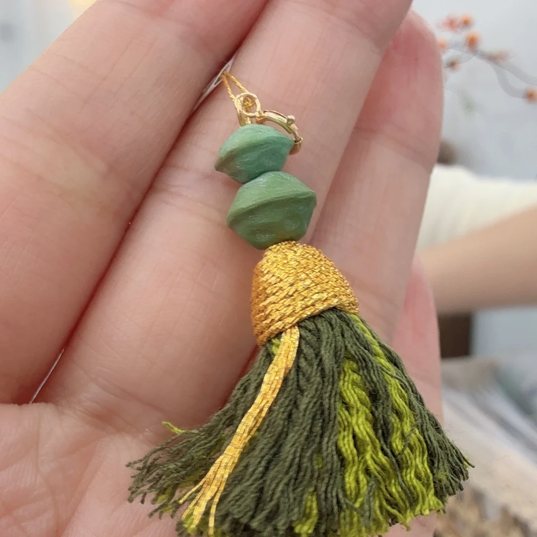 绿松石18K金镶嵌珠宝半成品