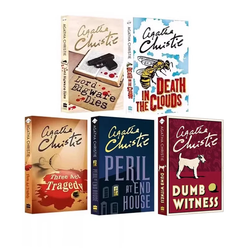 英文原版 阿加莎系列 大侦探波洛第二季5册 Poirot 悬崖山庄奇案