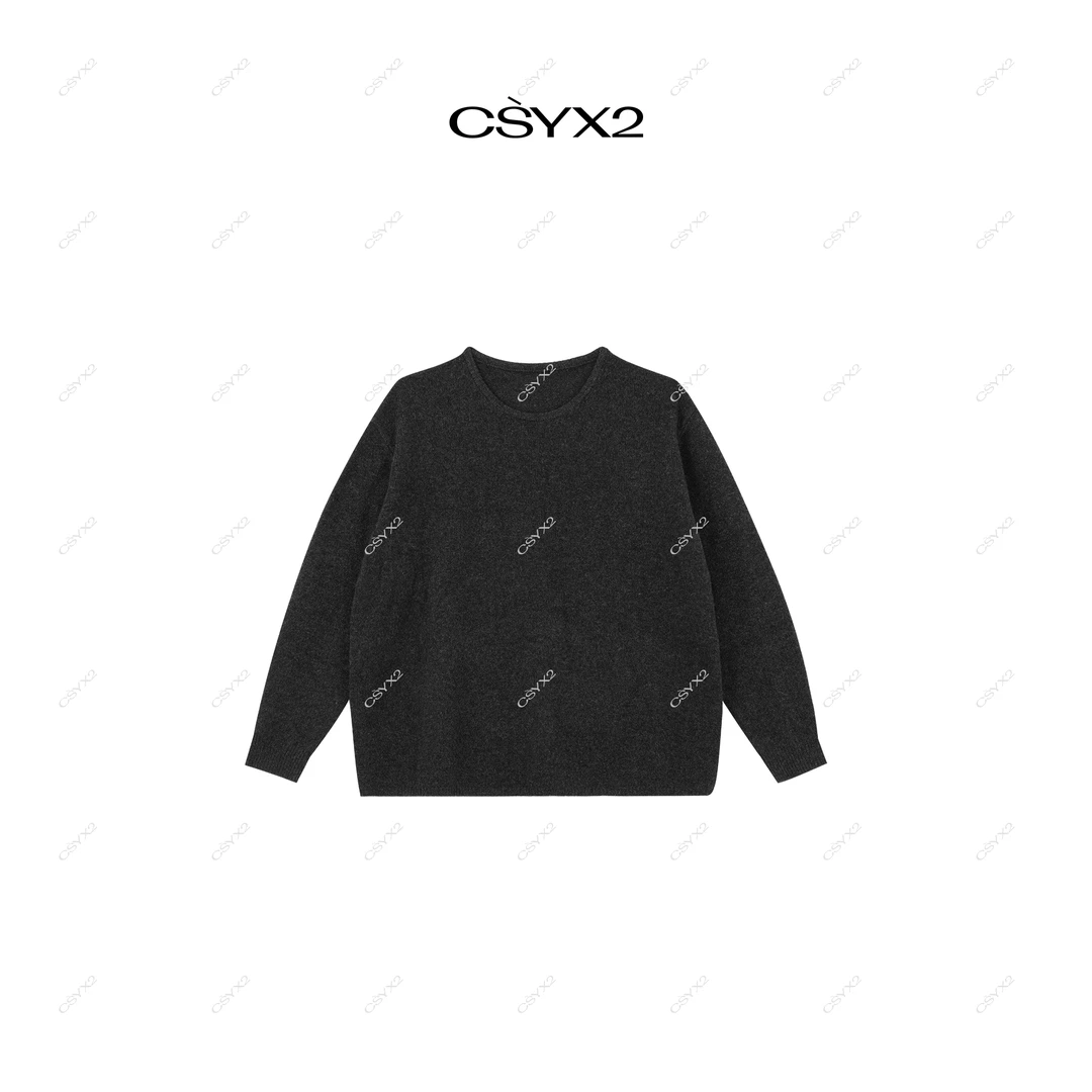 CsyX2-2024A/W 秋冬新品 宽松长袖套头针织衫CA4DM056