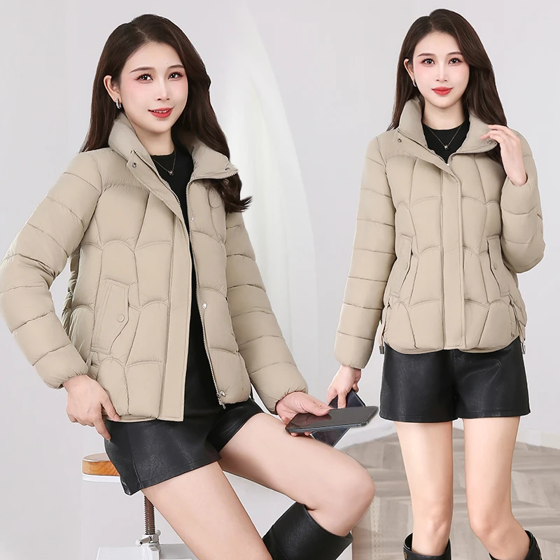 棉服女款爆款2025新款短款长袖学院风女装女士时尚秋冬保暖棉衣