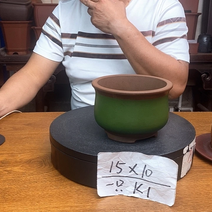 紫砂花盆货号一只K1