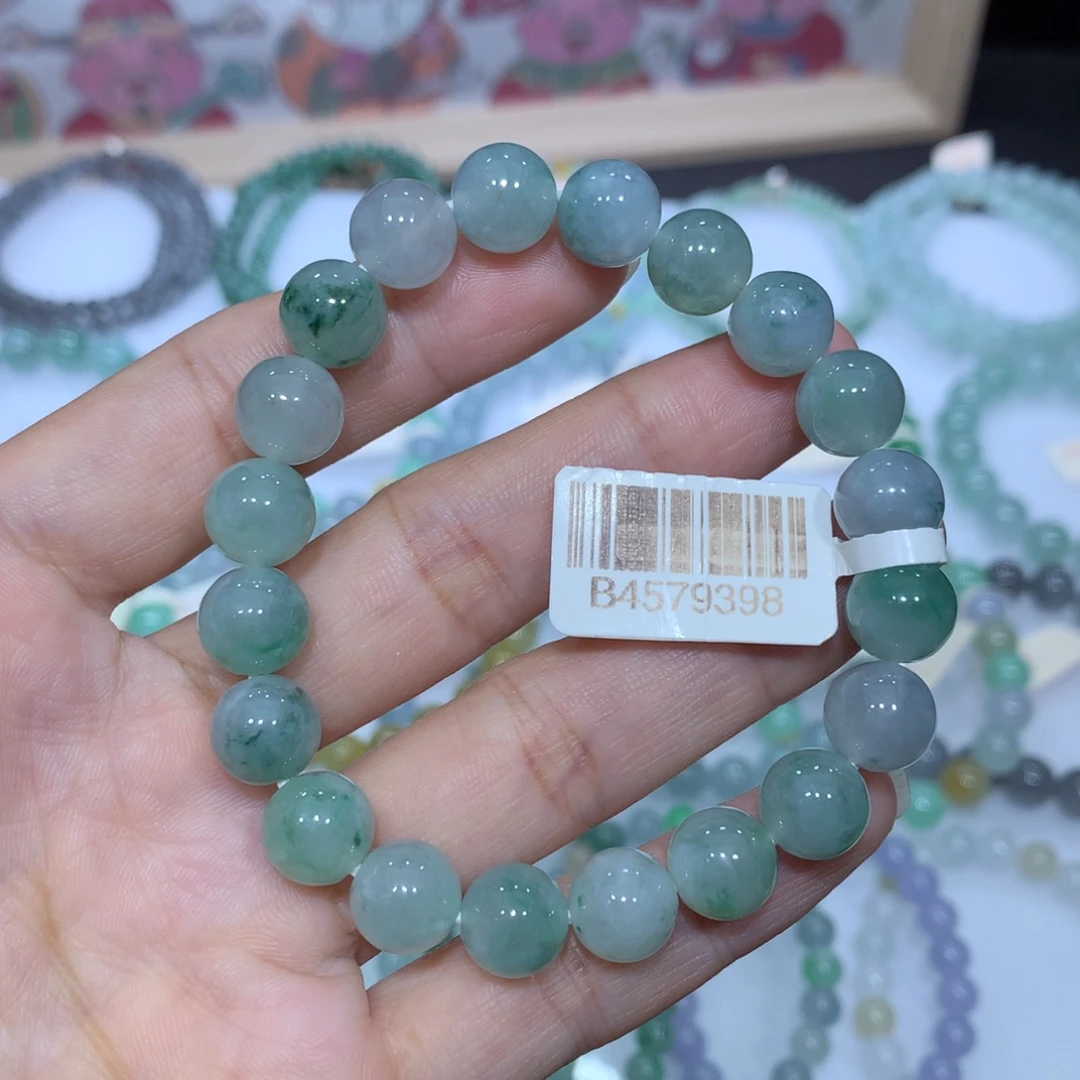 翡翠未镶嵌手链天然