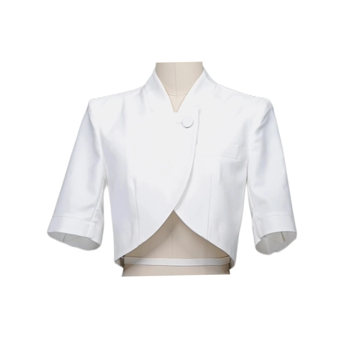 MULACKE穆兰赫 气质修身时尚复古时髦百搭长袖短款上衣外套8074