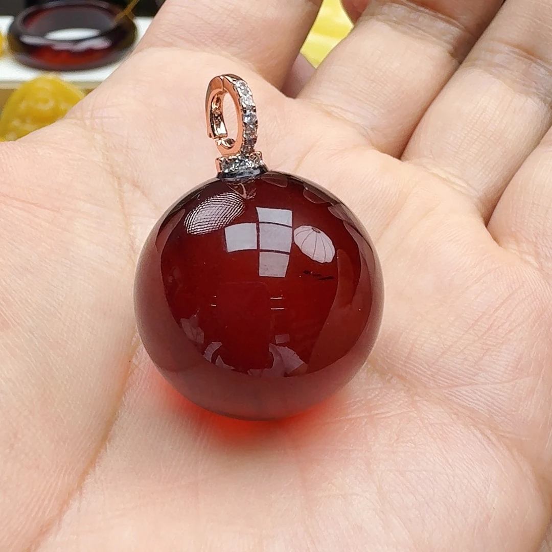 蜜蜡颈饰未镶嵌天然保真假一赔十