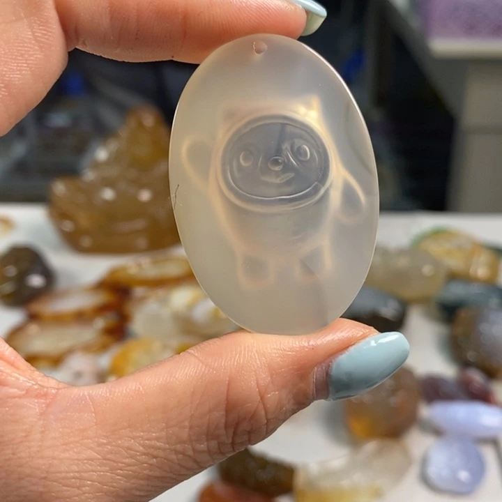 玛瑙/玉髓未镶嵌吊坠(不含链)