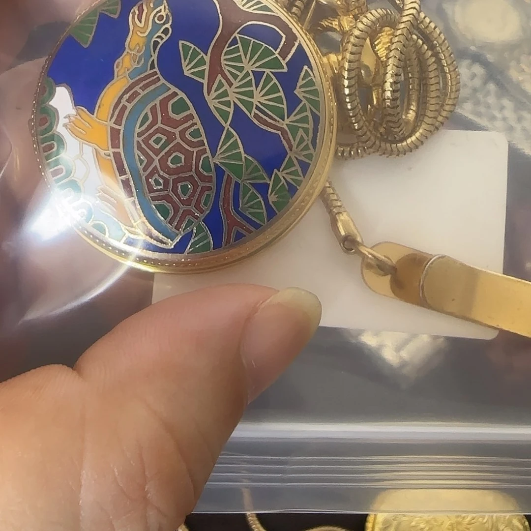 精钢经典怀表石英机芯