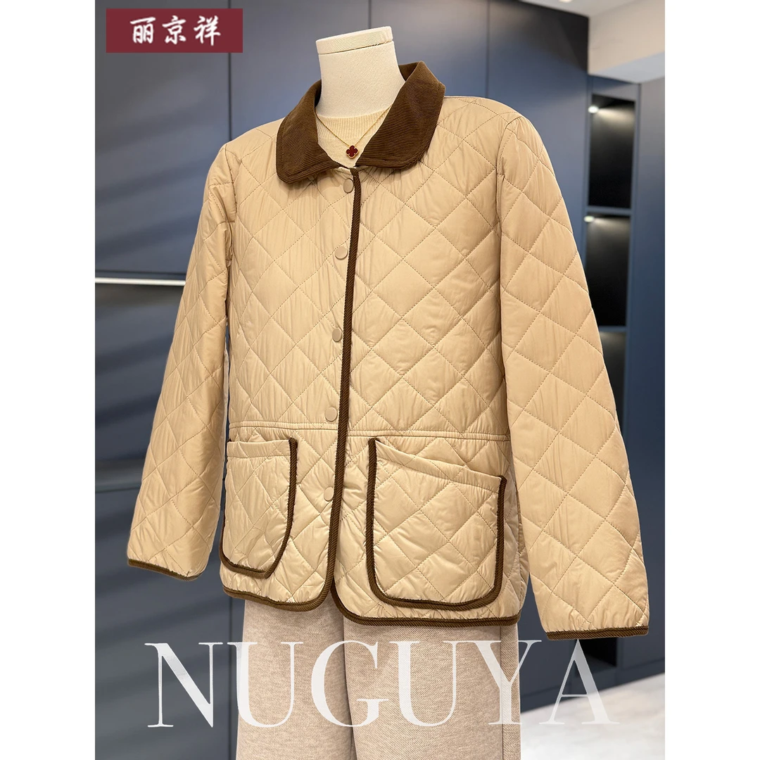 时尚休闲妈妈装棉衣外套女秋冬新款上衣气质中老年人洋气棉服