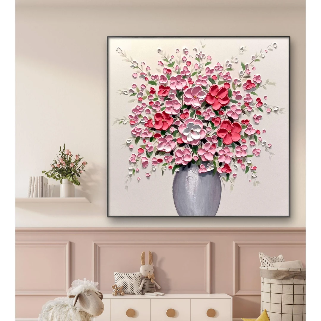 繁花似锦▪餐厅壁画玄关过道客厅卧室2025餐厅画网红款装饰画挂画