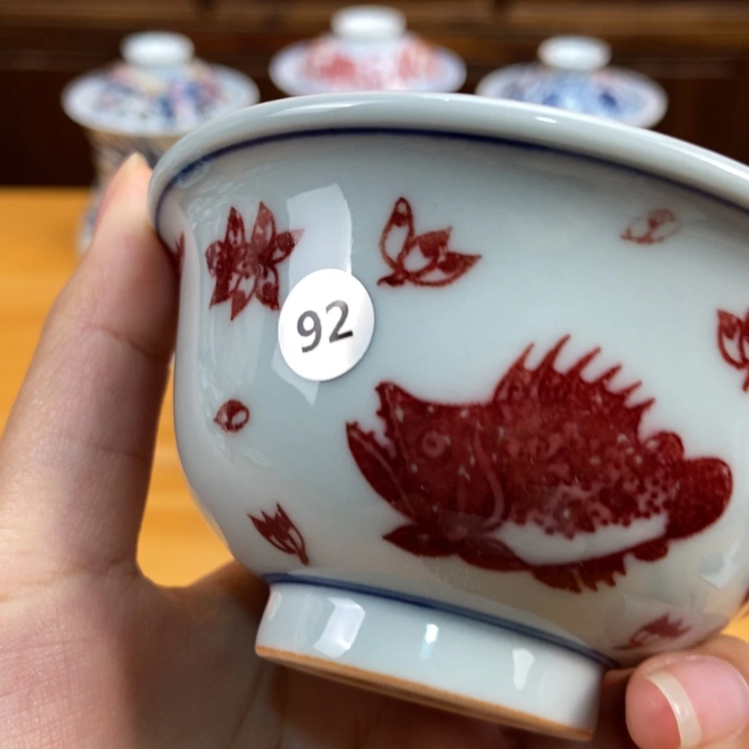 手绘现代茶具非古董