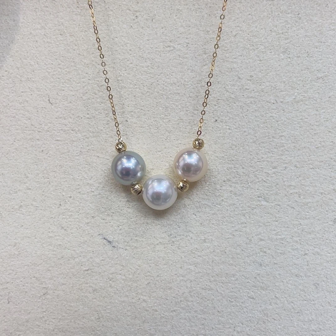 海水珍珠18K金镶嵌颈饰