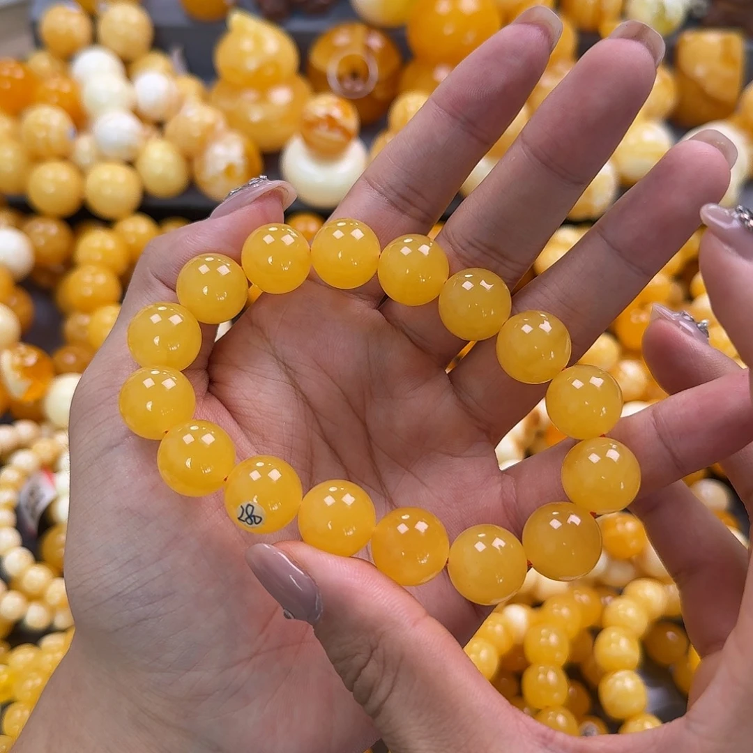 蜜蜡未镶嵌珠宝奇石同料15mm