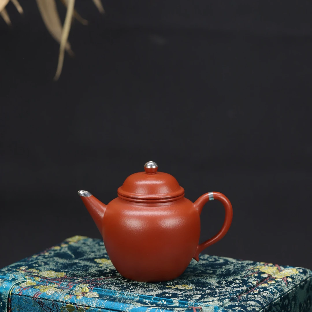 秋水·把玩款 | 全手工紫砂壶原矿朱泥   容量160cc