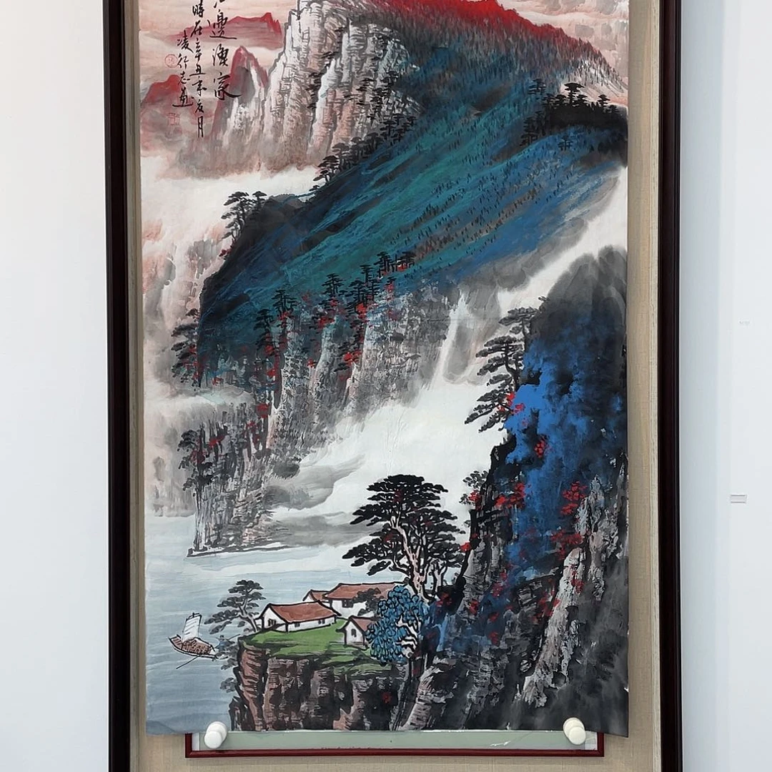 国画凌行志手绘作品
