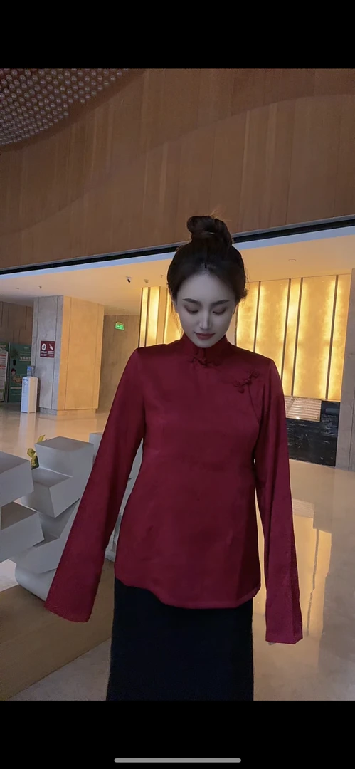 藏衣领服饰 衬衫盘口新款