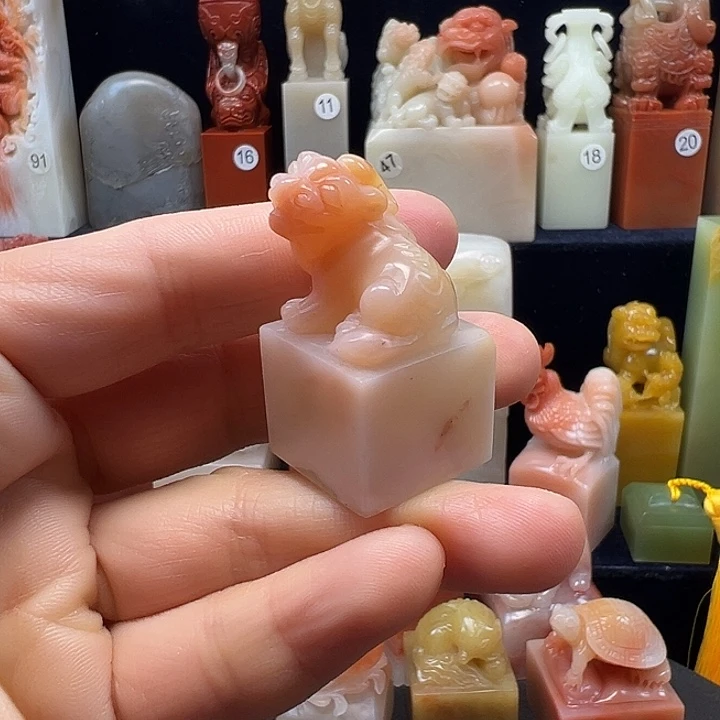 寿山石印石寿山石手工雕刻