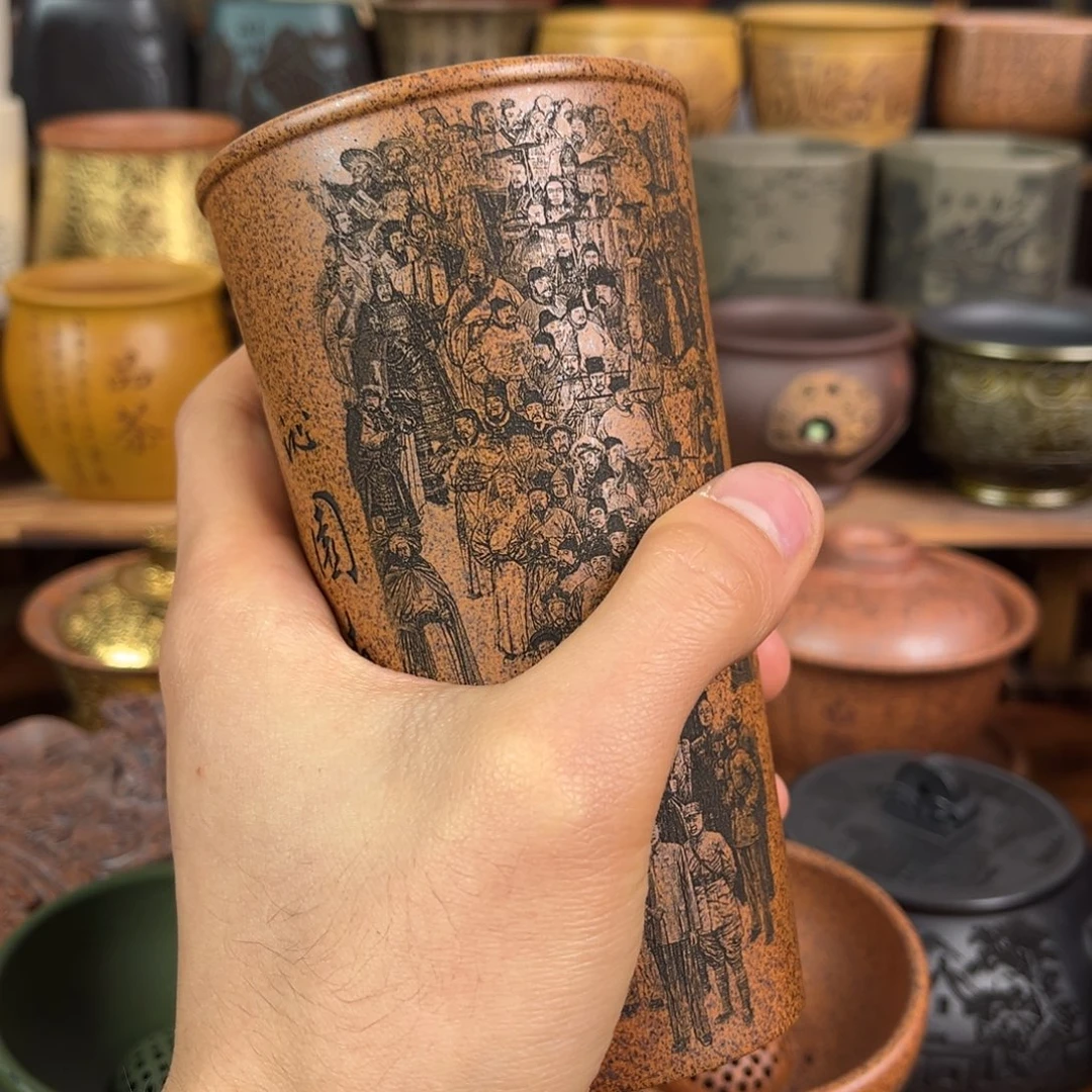 茶杯紫砂宜兴原矿紫砂杯茶具